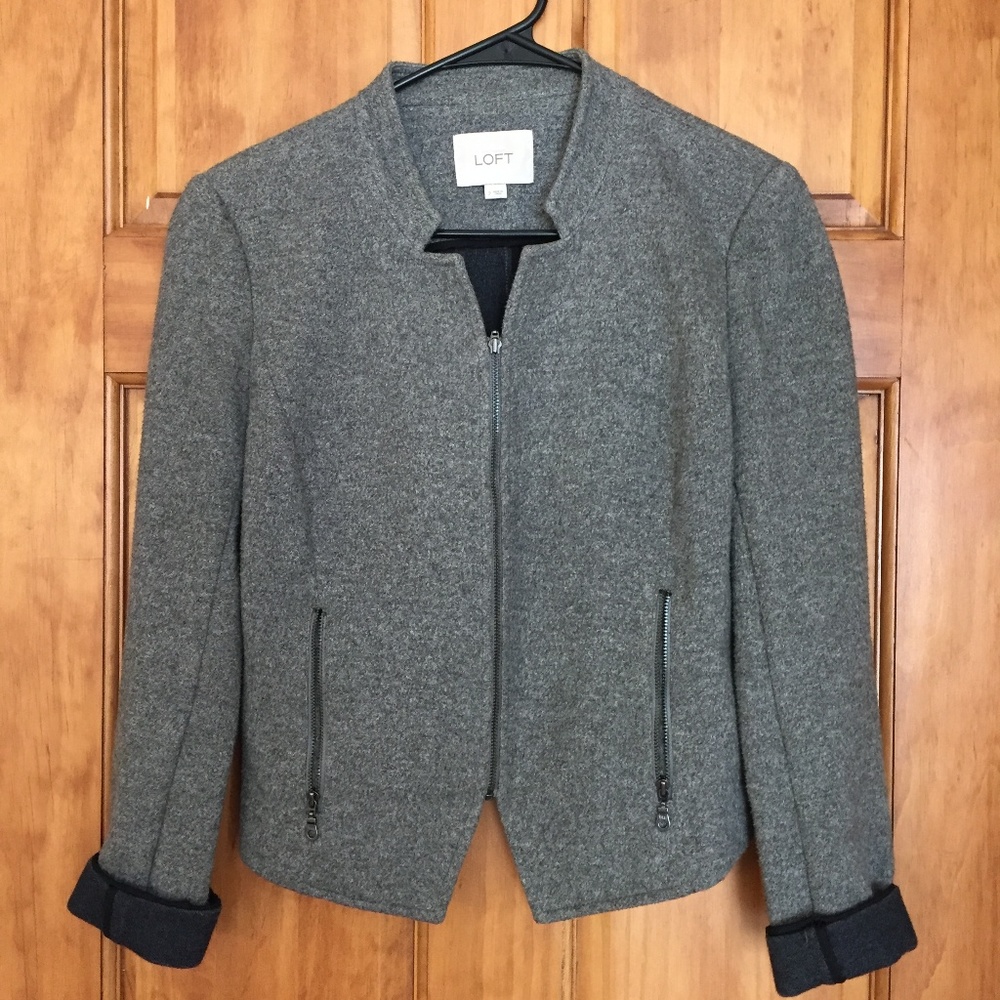 LOFT grey modern blazer